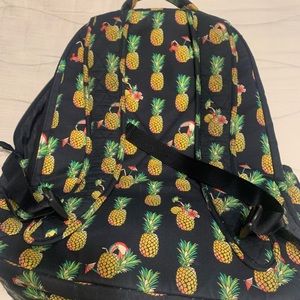Vera Bradley Toucan Party Pineapple Quilted Large Essential Backpack